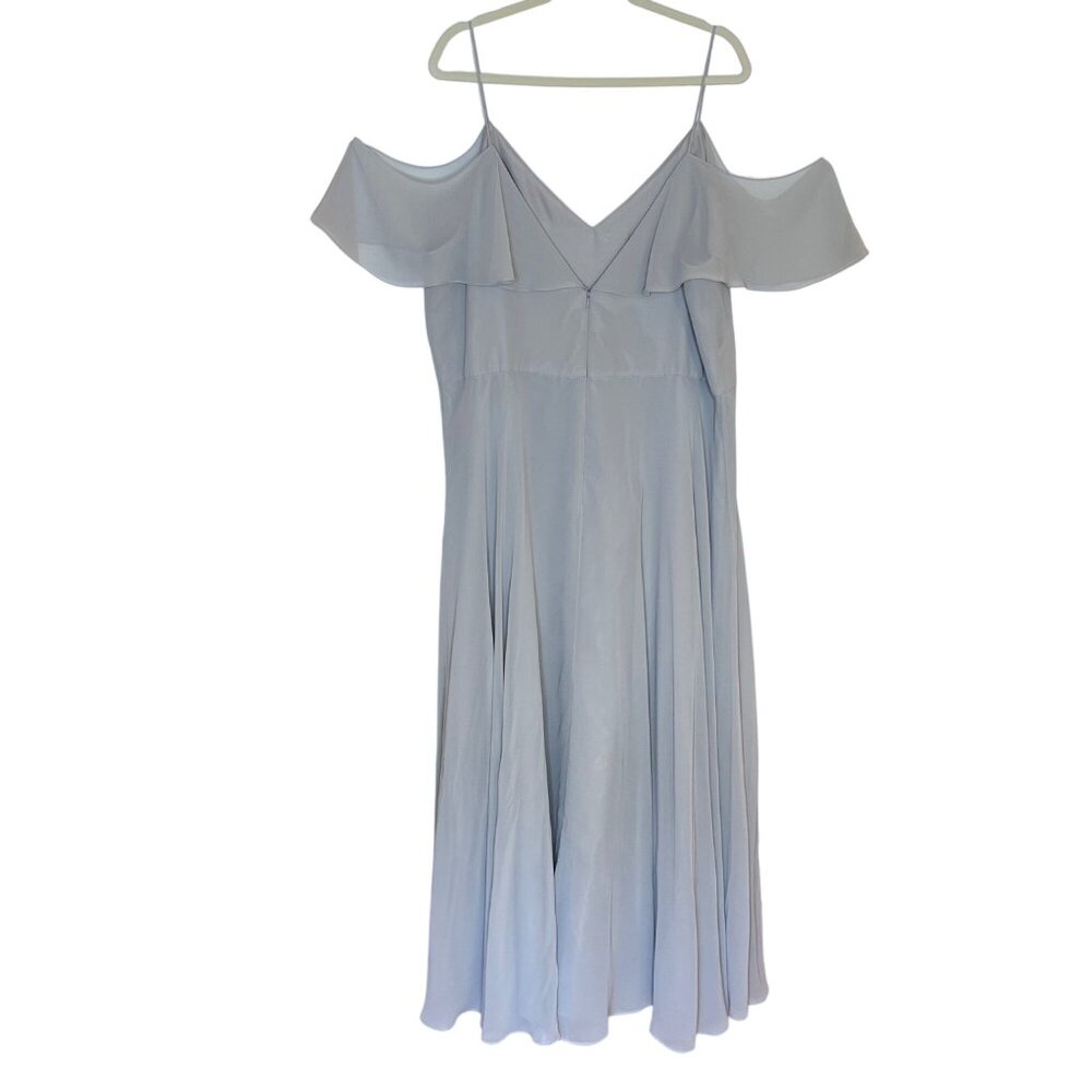 Jenny Yoo Mila Convertible Ruffle Maxi Dress, L - Picture 4 of 12